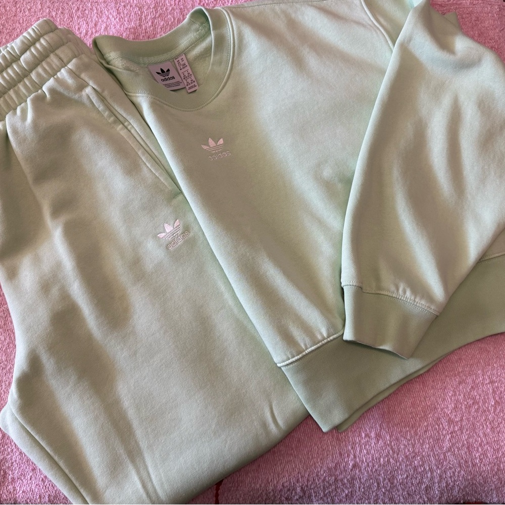 Adidas Originals Mint Green Sweatsuit Set